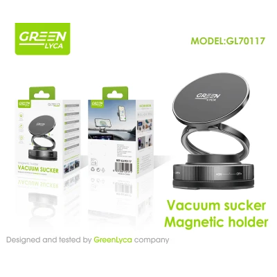 Soporte Magnético para Móvil con Ventosa Ajustable 360°  Green Lyca GL70117